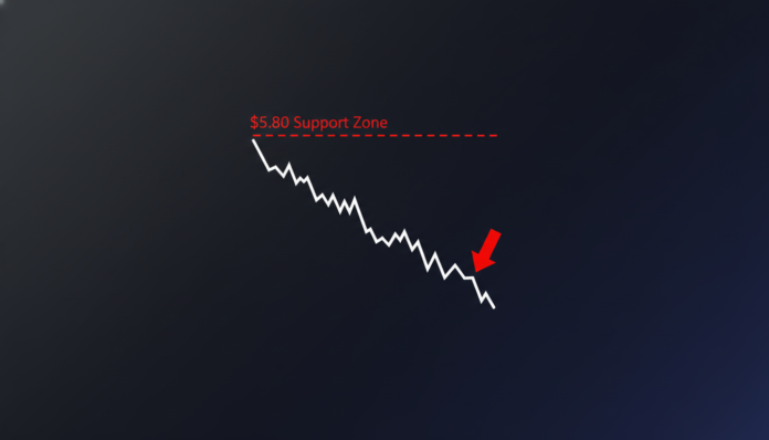 Injective Price Crashes 17%, Breaks Key $5.80 Support Zone