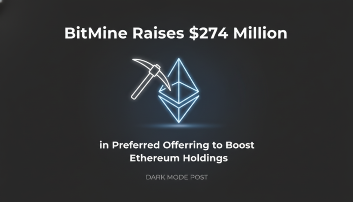 BitMine Raises $274 Million in Preferred Offering to Boost Ethereum Holdings