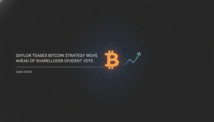 Saylor Teases Bitcoin Strategy Move Ahead of Shareholder Dividend Vote