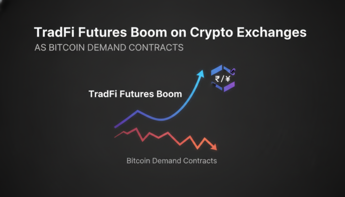 TradFi Futures Boom on Crypto Exchanges as Bitcoin Demand Contracts