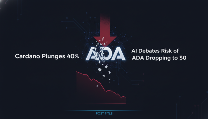Cardano Plunges 40%, AI Debates Risk of ADA Dropping to $0
