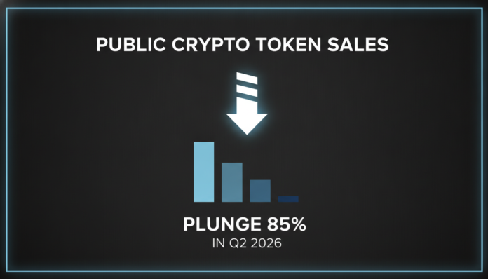 Public Crypto Token Sales Plunge 85% in Q2 2026