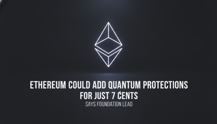 Ethereum Could Add Quantum Protections for Just 7 Cents, Says Foundation Lead