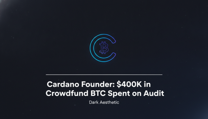 Cardano Founder: $400K in Crowdfund BTC Spent on Audit