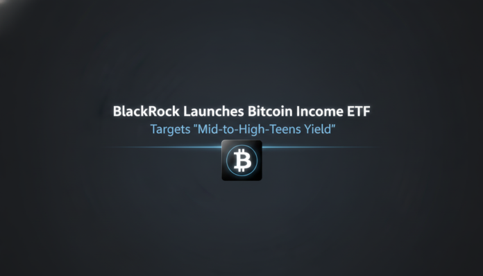 BlackRock Launches Bitcoin Income ETF, Targets 