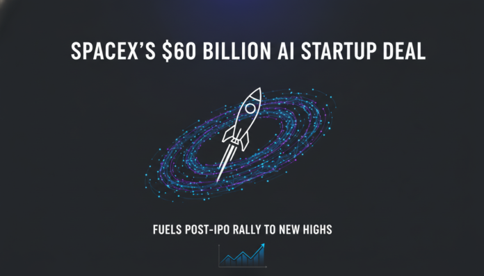 SpaceX's $60 Billion AI Startup Deal Fuels Post-IPO Rally to New Highs