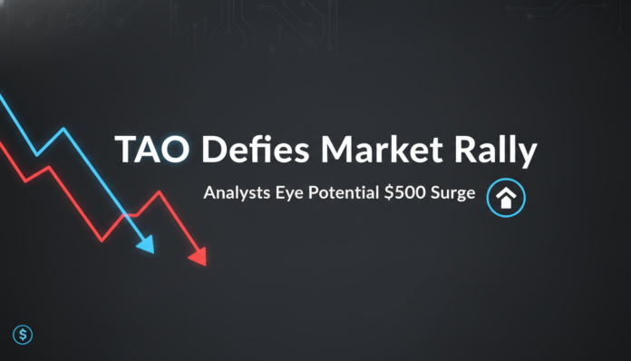 TAO Defies Market Rally, Analysts Eye Potential $500 Surge