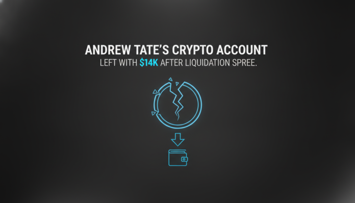 Andrew Tate's Crypto Account Left With $14K After Liquidation Spree