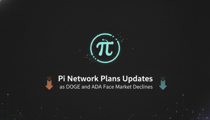 Pi Network Plans Updates as DOGE and ADA Face Market Declines