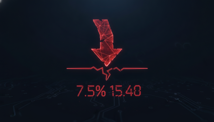 DEXE Price Drops 7.5%, Breaks Key $15.40 Support Level