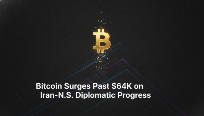 Bitcoin Surges Past $64K on Iran-U.S. Diplomatic Progress