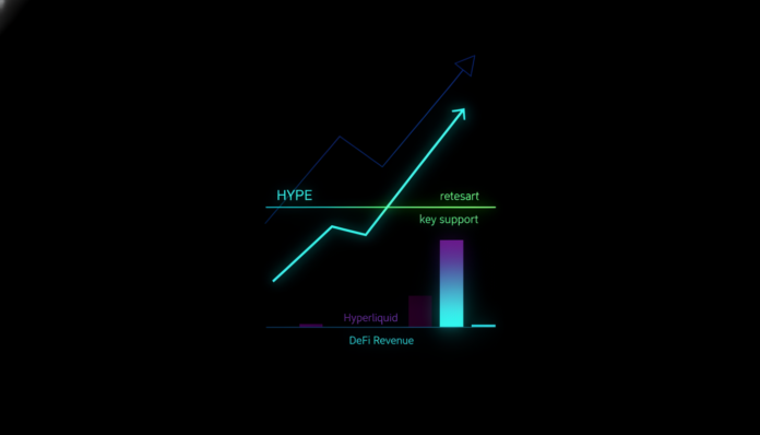 HYPE Retests Key Support Amid Bullish Trend, Hyperliquid Tops DeFi Revenue