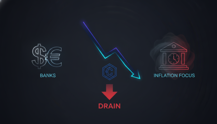 Banks Back 75bp Rate Hikes; Fed Inflation Focus to Drain Crypto Liquidity