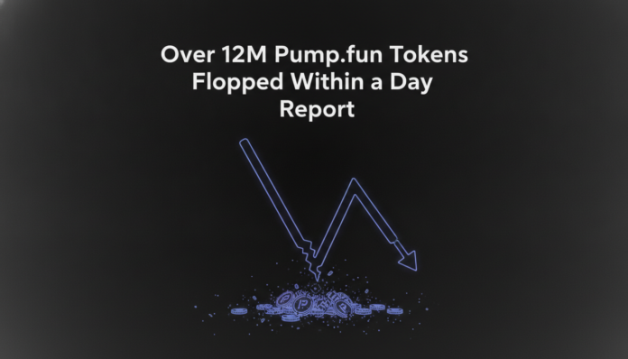 Over 12M Pump.fun Tokens Flopped Within a Day: Report